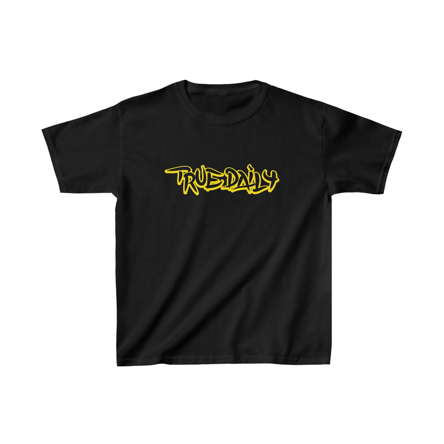 TrueDaily BrushStroke Yellow - Kids Heavy Cotton™ Tee