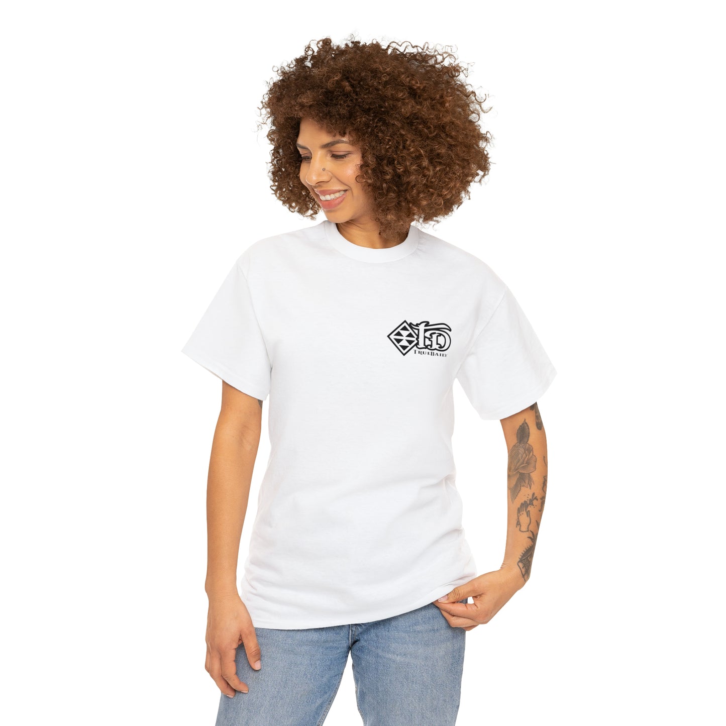 TrueDaily Panda - Heavy Cotton Tee