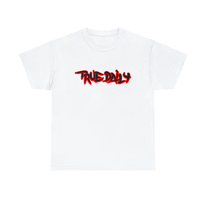 TrueDaily BrushStroke Red - Heavy Cotton Tee