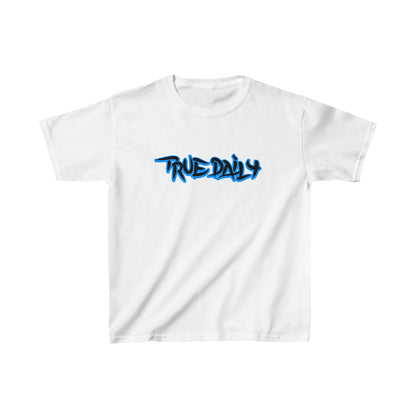 TrueDaily BrushStroke Blue - Kids Heavy Cotton™ Tee