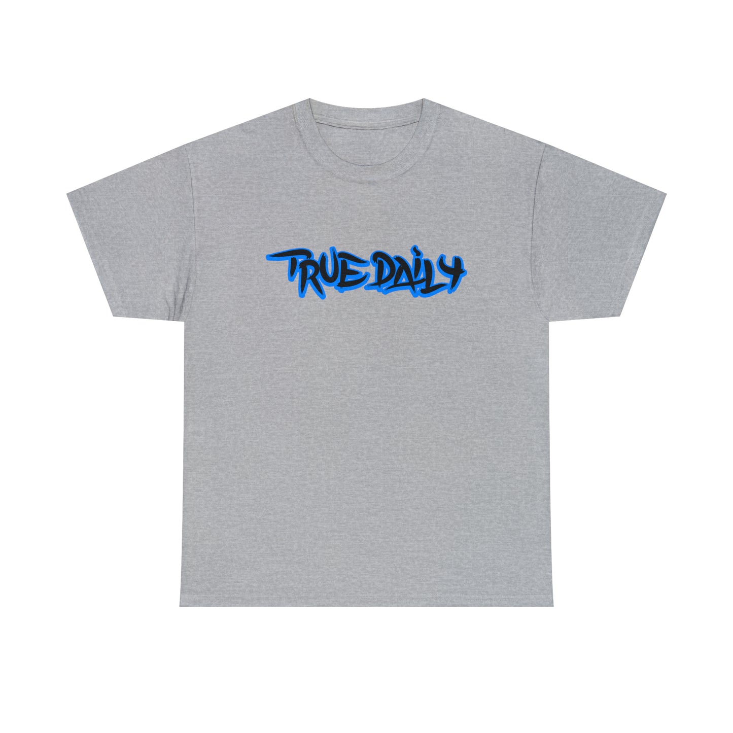 TrueDaily BrushStroke Blue- Heavy Cotton Tee