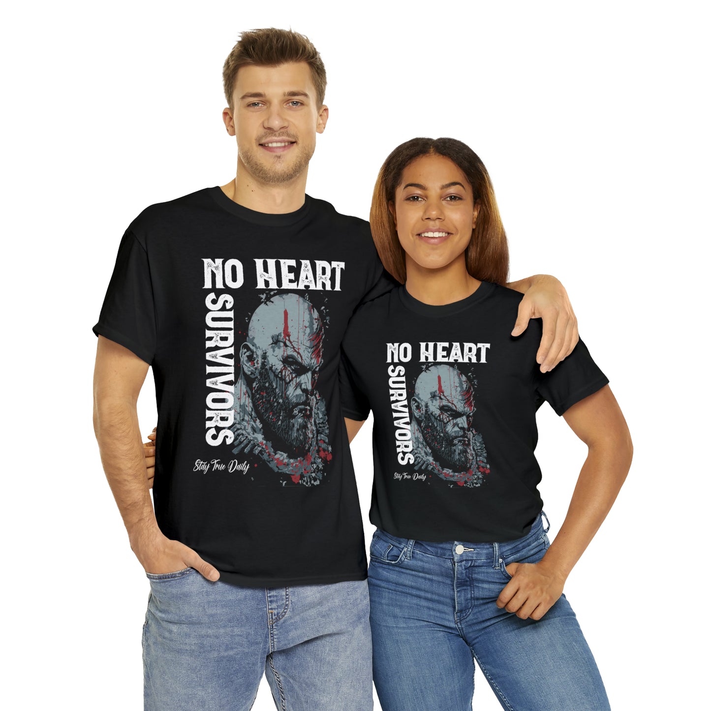 NO Heart NO Survivors - Heavy Cotton Tee