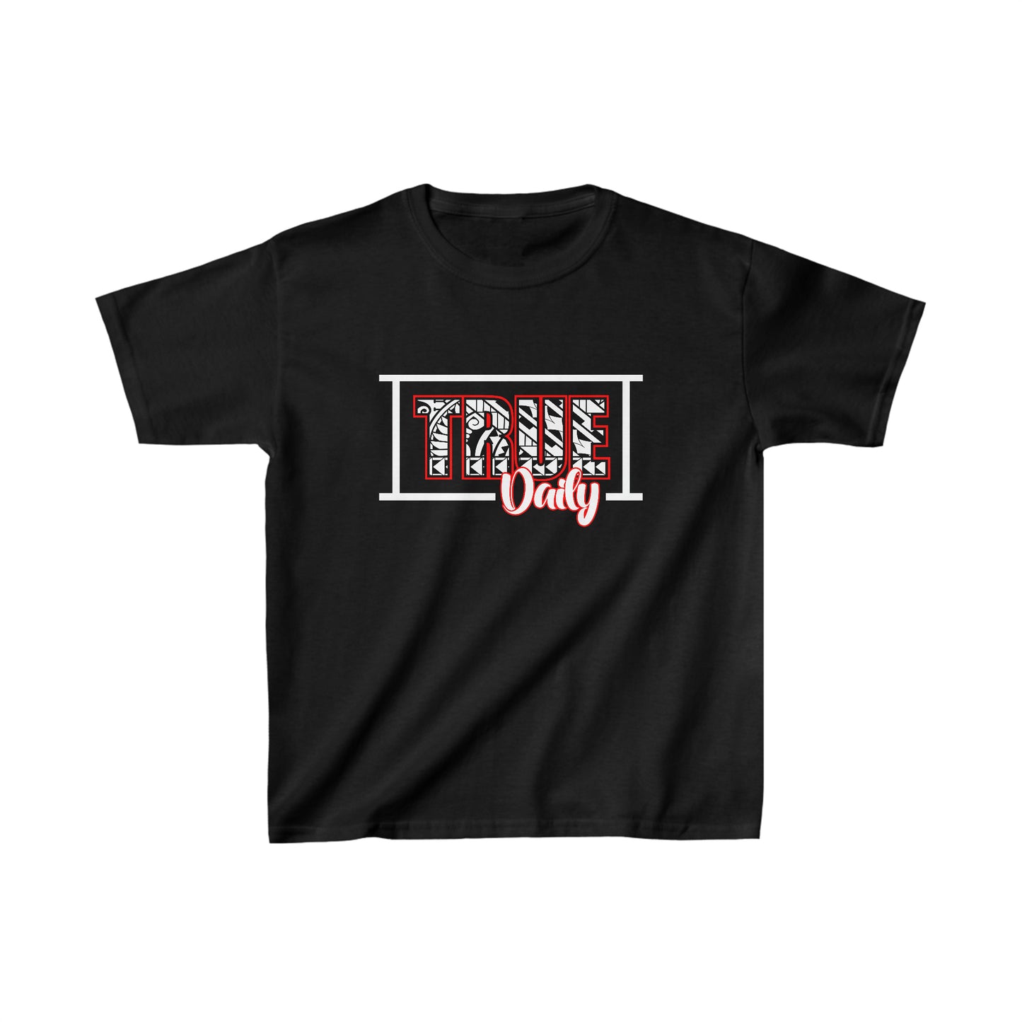 TrueDaily Polynesian Art - Kids Heavy Cotton™ Tee