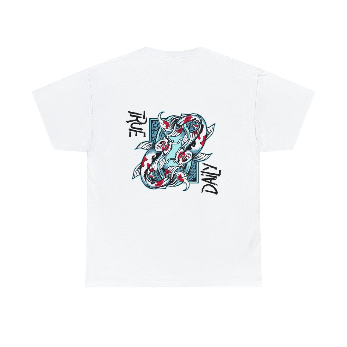 TrueDaily Koi Pisces - Heavy Cotton Tee