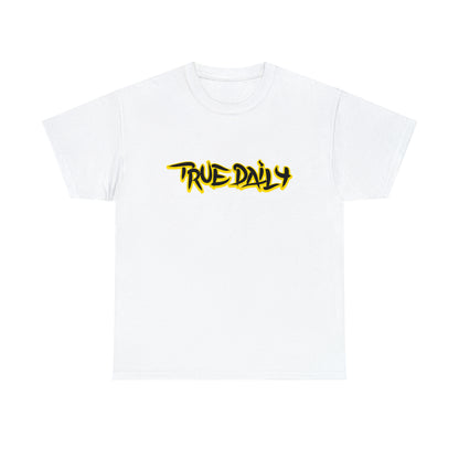 TrueDaily BrushStroke Yellow - Heavy Cotton Tee