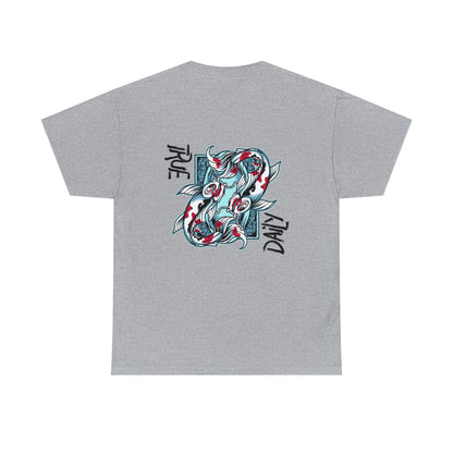 TrueDaily Koi Pisces - Heavy Cotton Tee