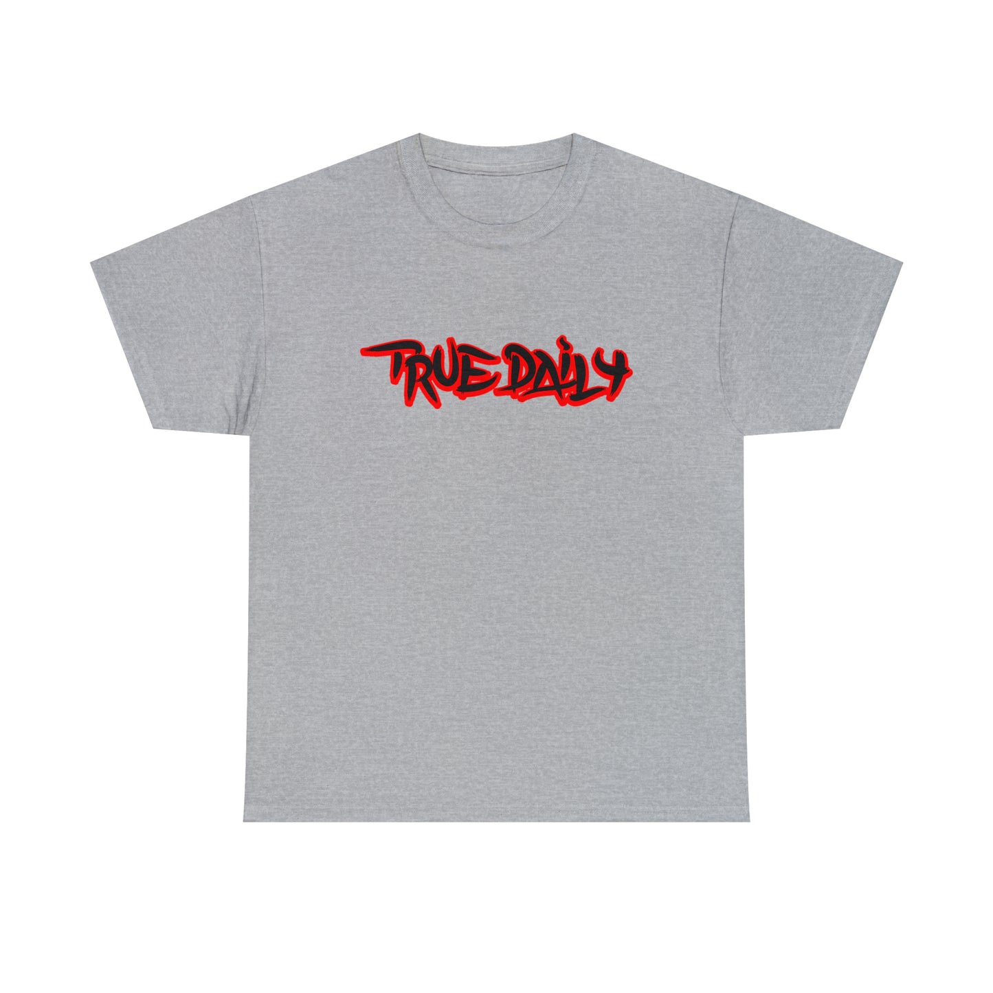 TrueDaily BrushStroke Red - Heavy Cotton Tee