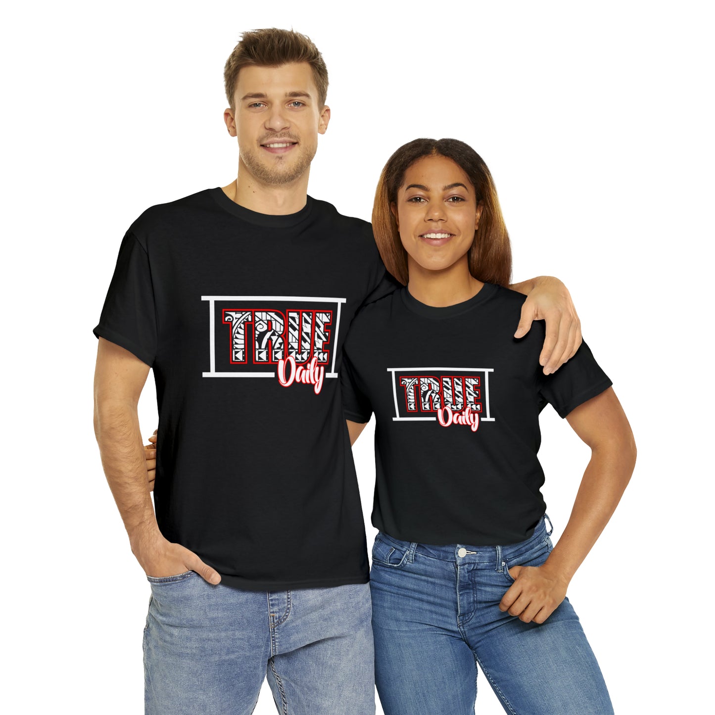 TrueDaily Polynesian Tribal - Heavy Cotton Tee