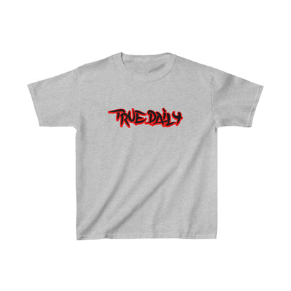 TrueDaily BrushStroke Red - Kids Heavy Cotton™ Tee