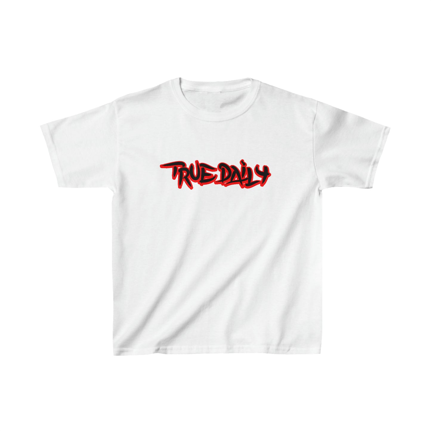 TrueDaily BrushStroke Red - Kids Heavy Cotton™ Tee