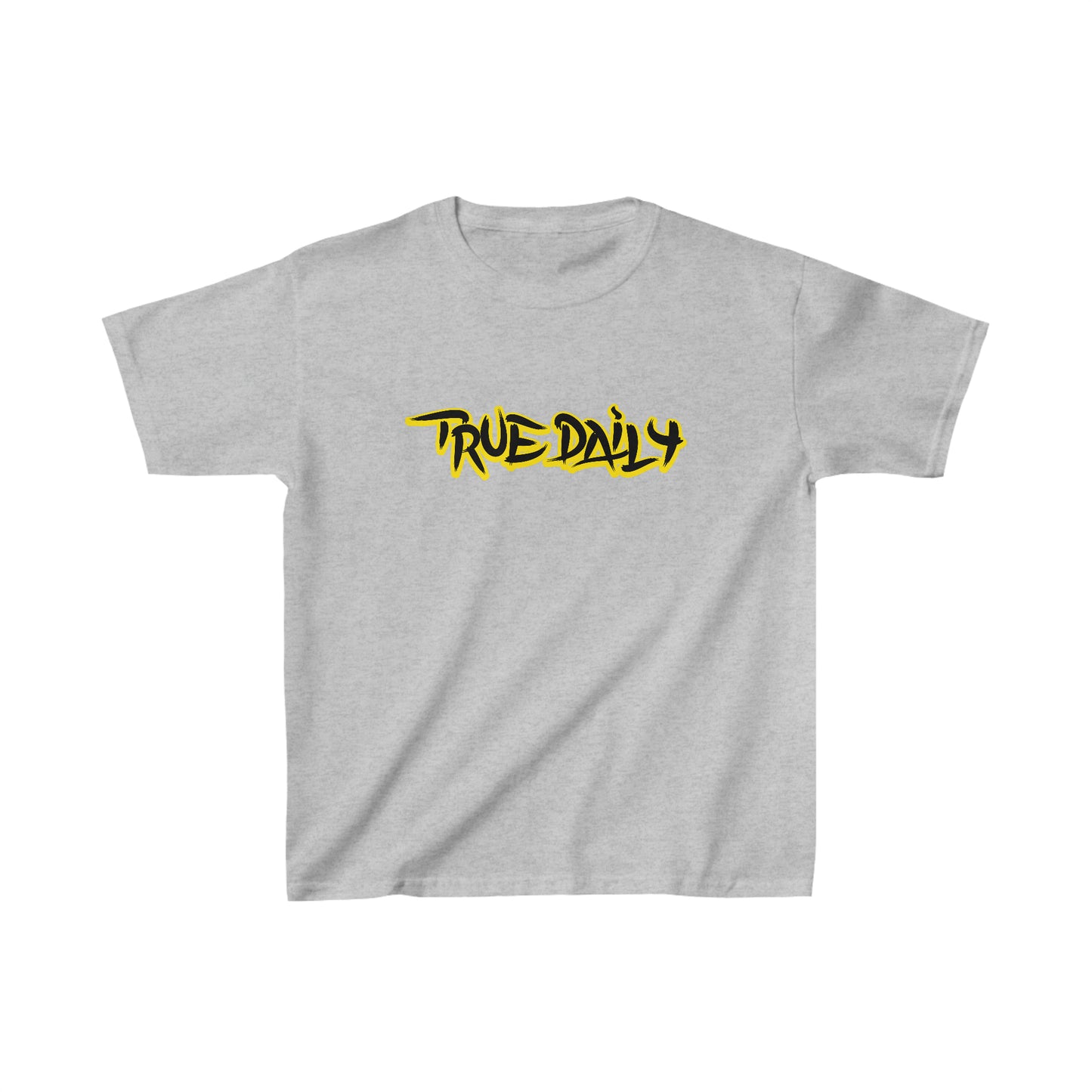 TrueDaily BrushStroke Yellow - Kids Heavy Cotton™ Tee