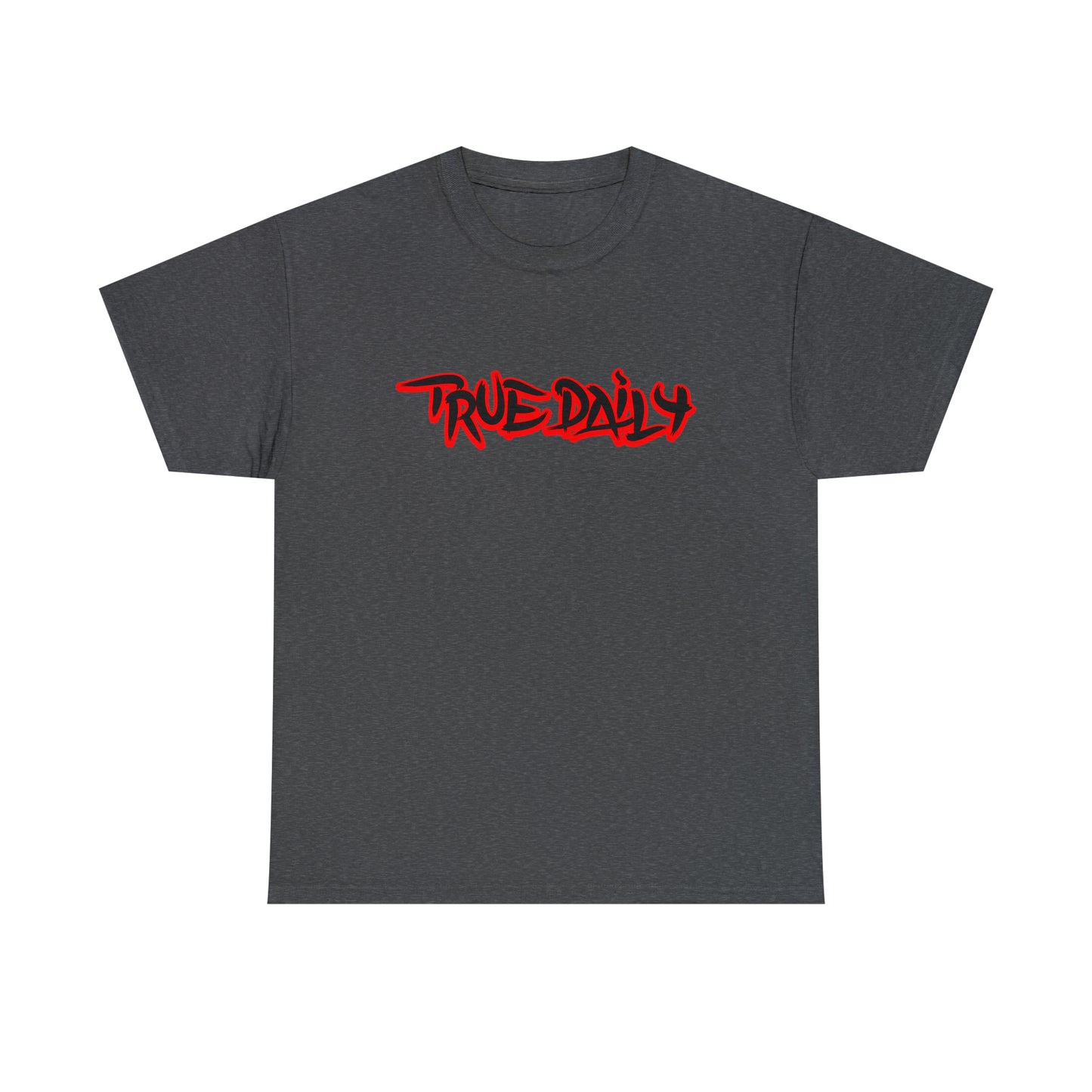 TrueDaily BrushStroke Red - Heavy Cotton Tee