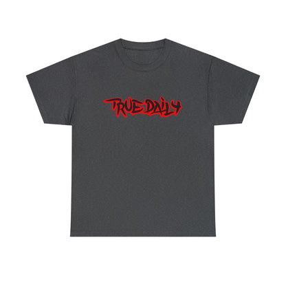 TrueDaily BrushStroke Red - Heavy Cotton Tee