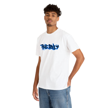 TrueDaily BrushStroke Blue- Heavy Cotton Tee