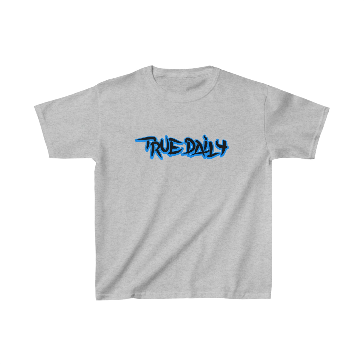 TrueDaily BrushStroke Blue - Kids Heavy Cotton™ Tee