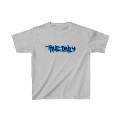 TrueDaily BrushStroke Blue - Kids Heavy Cotton™ Tee