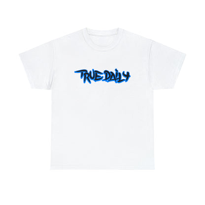 TrueDaily BrushStroke Blue- Heavy Cotton Tee