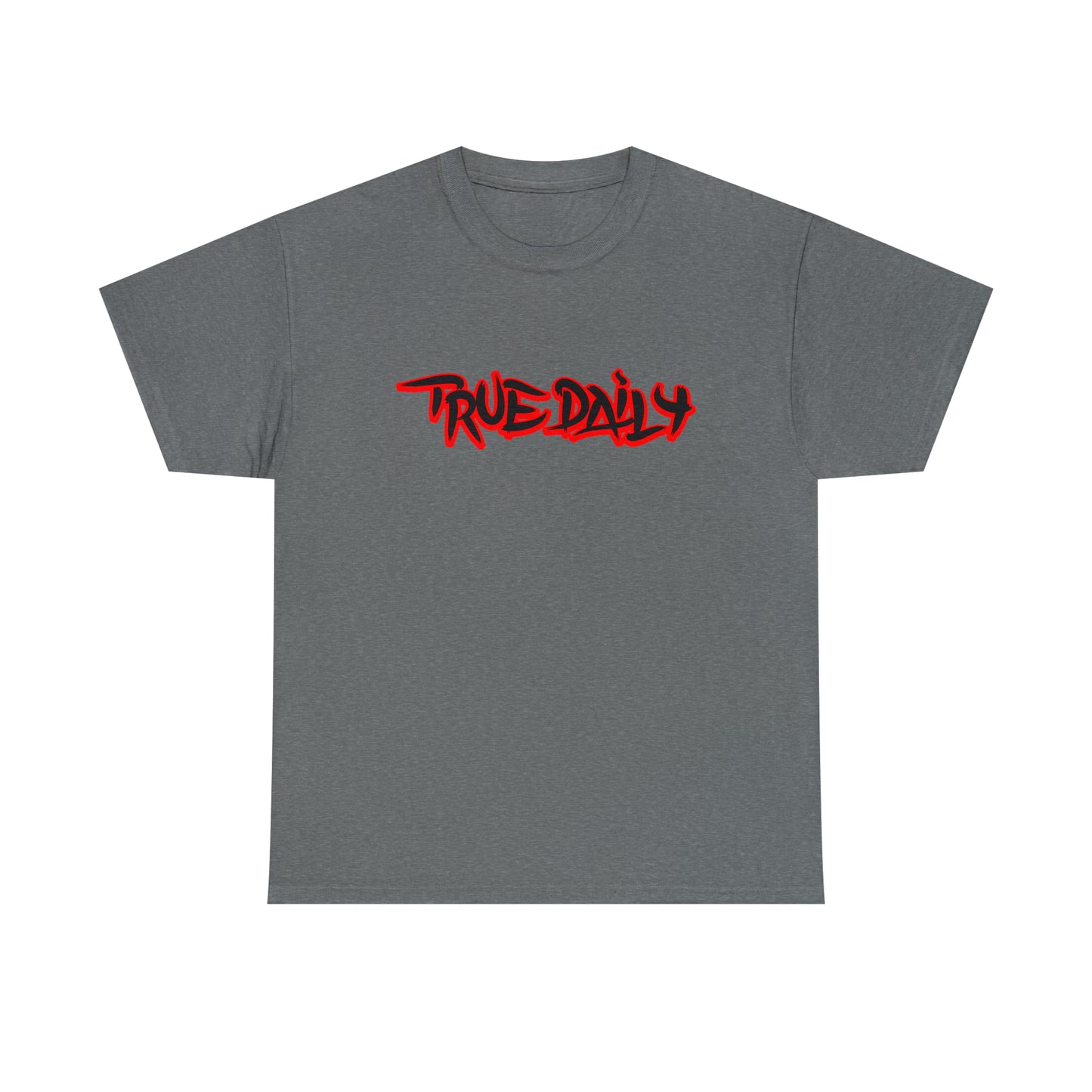 TrueDaily BrushStroke Red - Heavy Cotton Tee