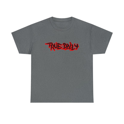 TrueDaily BrushStroke Red - Heavy Cotton Tee