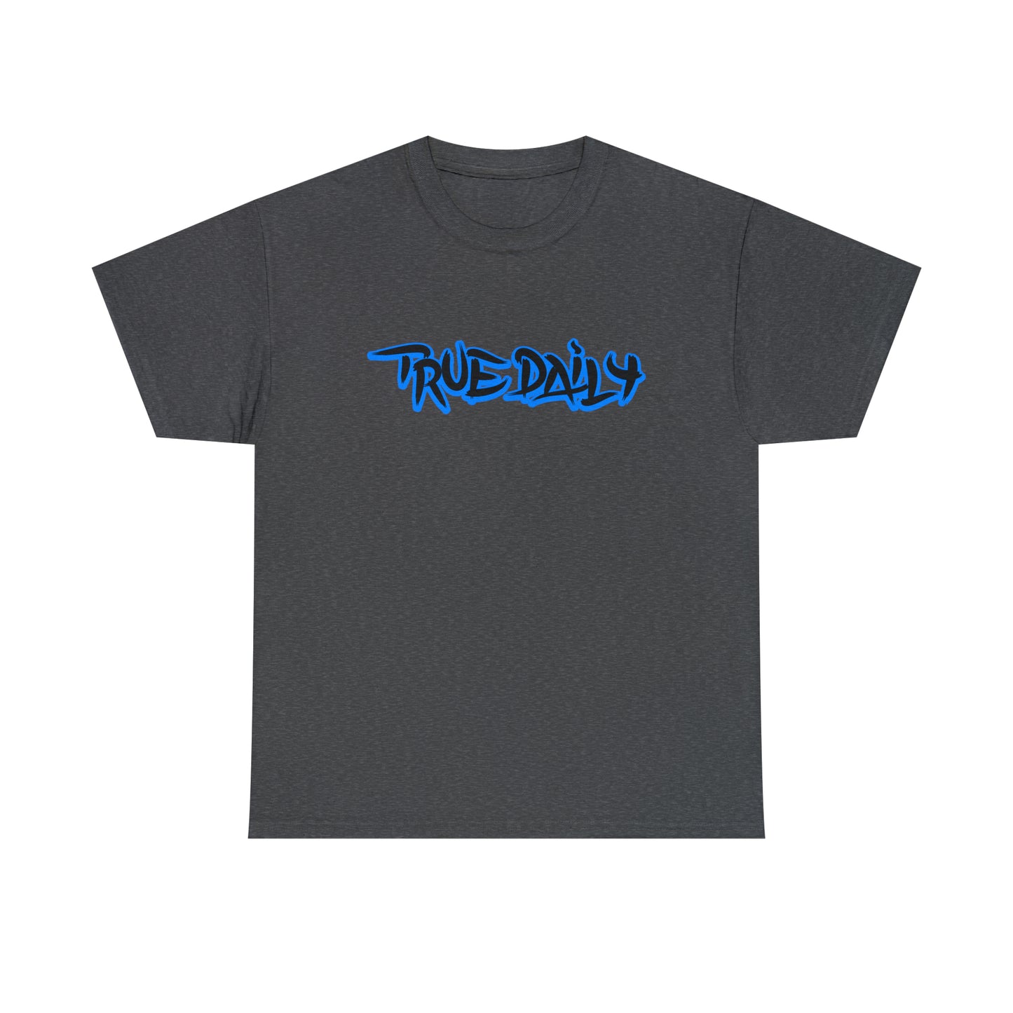 TrueDaily BrushStroke Blue- Heavy Cotton Tee