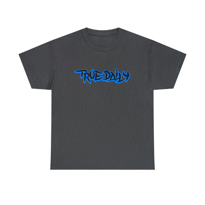 TrueDaily BrushStroke Blue- Heavy Cotton Tee